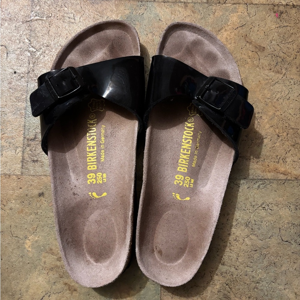 Birkenstock Women's Glossy Black Sandals